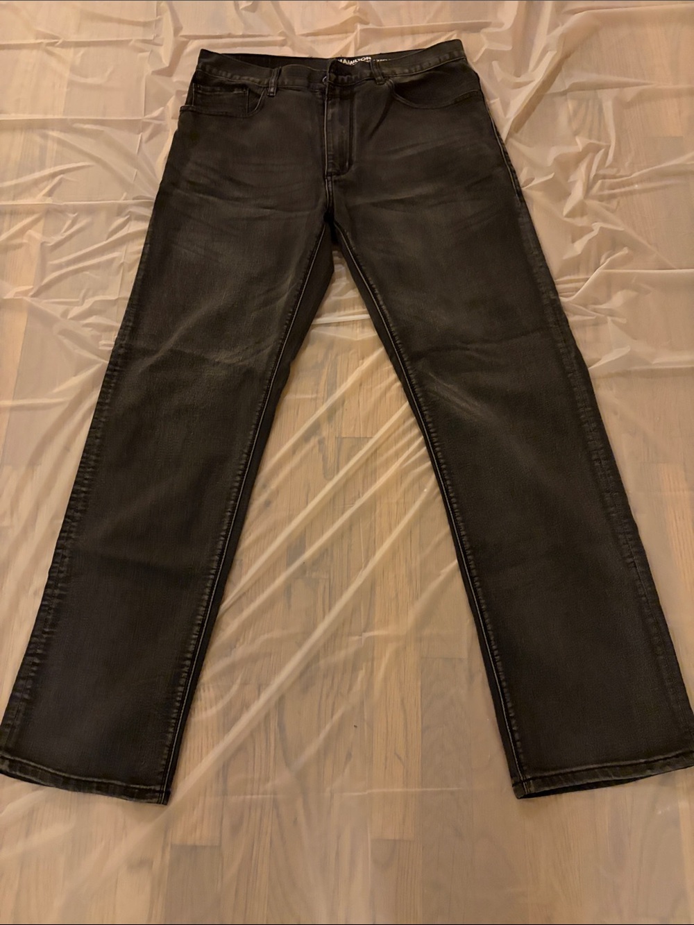 Hamilton Men's Straight-Leg Black Jeans
